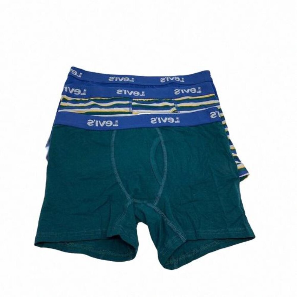 💖MEGA SALE💖3-pack Levi’s Boxer Brief Green Blue Men's 0590 37453 Under Size